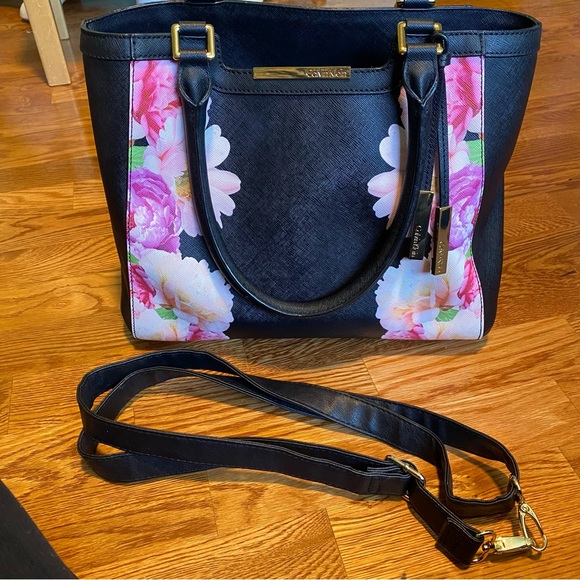 Calvin Klein Handbags - Calvin Klein Purse Black & Floral